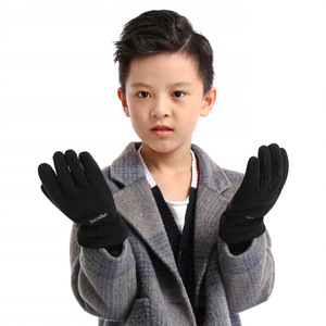 Boton Children's Cycling <b>Gloves</b> Black Touchscreen Non Slip <b>Warm</b> Outdoor Use - Product Image 1