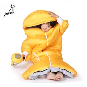 Sac de couchage chauffant pour enfants RS-93C Winter Carry Green Shark Shaped Mummy Style 3 saisons, en fibres creuses, rembourré de coton PP 250G - Product Image 3