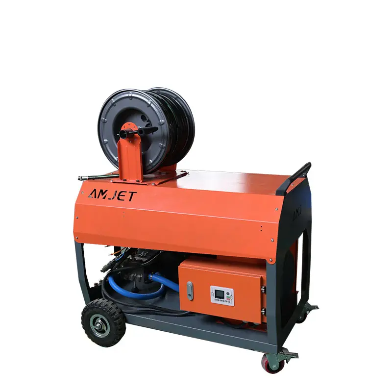 AMJET Upgrade Transmission transmission electric high pressure washer hydro jetting machine duct cleaning machine drain cleaner