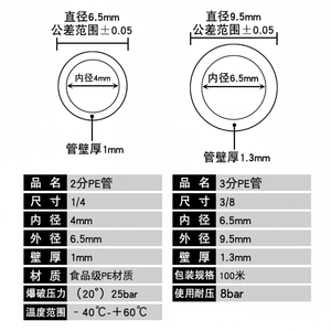 Mangueras de Conexión para Filtros de Agua de Grifo de 2/3 Pulgadas para Purificadores de Agua de Consumo Directo, Conectores Centrales para Purificadores de Agua - Product Image 1