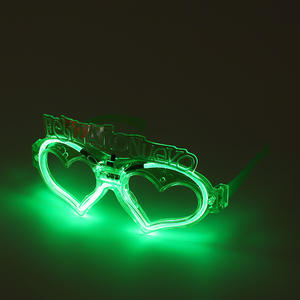 Lễ hội Nguồn cung cấp bên nhấp nháy 4 <span class=keywords><strong>LED</strong></span> <span class=keywords><strong>Light</strong></span> Up kính mắt, 2026 hạnh phúc năm mới mới lạ Kính - Product Image 3