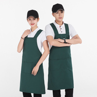 Restaurant 100% Polyester Tablier de bar avec logo personnalisé pour femme Serveuse Uniforme de serveur