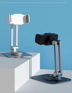 Soporte Ergonómico Giratorio 360° de Aluminio para Teléfono Celular, Manos Libres, Plegable, con Abrazadera de Escritorio para Videoconferencias y Transmisiones en Vivo - Product Image 6