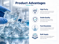 Silicate de sodium solide de qualité industrielle, réactifs généraux Na20 Si02 100% CAS 1344-09-8, résistant aux hautes températures