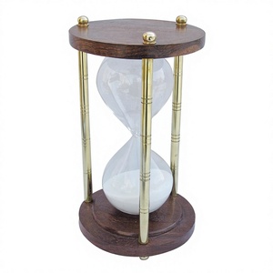 Regalo promocional Cristal de arena blanca Artículo decorativo Sandtimer de la mejor calidad para Picnic Uso de viaje Contador de reloj de arena personalizado - Product Image 1