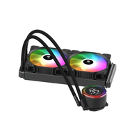 Refroidisseur d'eau AIO pour CPU 240 mm, tête de pompe miroir ARGB, ventilateur hydraulique silencieux, refroidissement liquide pour PC de bureau, vente en gros directe usine