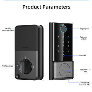 यागु मिनी लघु स्मार्ट लॉक कीलेस एंट्री पासवर्ड इलेक्ट्रॉनिक कार्ड कुंजी एंटी-चोरी लॉक ऑफिस स्वचालित डिजिटल कोड डेडबोल्ट दरवाजा लॉक - Product Image 5