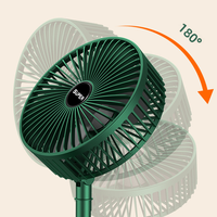 Ventilateur de bureau pliable portable rechargeable USB 2000 mAh, le plus vendu, pour le camping, la maison et le bureau
