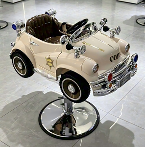 Fauteuil de coiffure pour enfant en forme de voiture de police vintage ludique et attrayante avec levage hydraulique pour la <span class=keywords><strong>coupe</strong></span> de <span class=keywords><strong>cheveux</strong></span> des tout-petits - Product Image 5