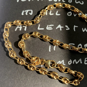 Collar <span class=keywords><strong>de</strong></span> Latón con Cierre <span class=keywords><strong>de</strong></span> Anillo <span class=keywords><strong>de</strong></span> Resorte y Cadena <span class=keywords><strong>de</strong></span> Eslabones Tipo Nariz <span class=keywords><strong>de</strong></span> Cerdo, Chapado en Oro, <span class=keywords><strong>de</strong></span> Gemnel Brass Jewelry Manufacturer - Product Image 2