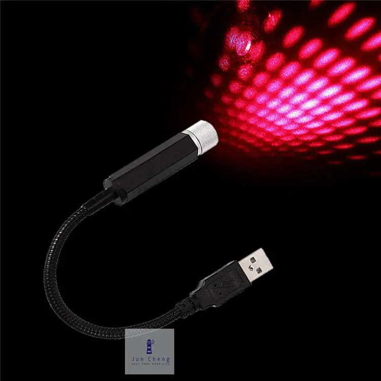 LED car mood light Starry Laser Atmosphere Ambient Projector USB Auto Decoration Night Home Decor Galaxy Lights