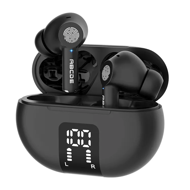 Custom TWS Earphones Wireless Bluetooth Earbuds LED Digital Display TWS Ear Buds Ear Phone