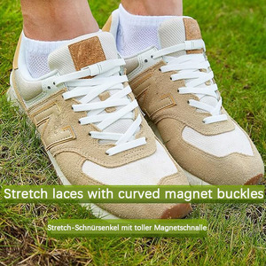 Elastische Schoen Veters Sneakers Snaren Platte Schoenveters Zonder Stropdassen Mannen En Vrouwen Vrije Tijd Luie Schoenen Kant Voor Sneakers - Product Image 4
