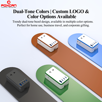 Adaptador de Viaje Universal Delgado Foxcan OEM ODM, 3 Tomas de CA, 3 Puertos Tipo C, 45W PD, Enchufe Internacional Multifuncional, USB Portátil