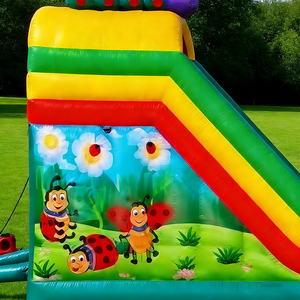 Château gonflable à thème printemps papillon et chenille avec toboggan, idéal pour les fêtes et la <span class=keywords><strong>location</strong></span> - Product Image 5