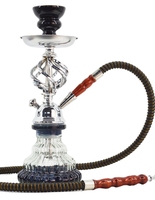Chicha portable en métal de voyage, petite et colorée, avec base en cristal, bon marché, de JIJU Arabian