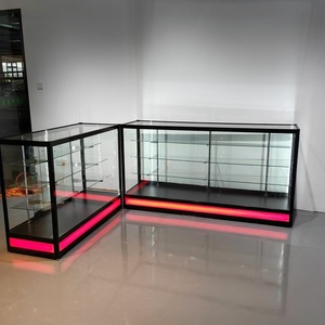 Vitrine en verre <span class=keywords><strong>KEWAY</strong></span>, sur mesure, avec éclairage LED fluide, taille personnalisable - Product Image 2