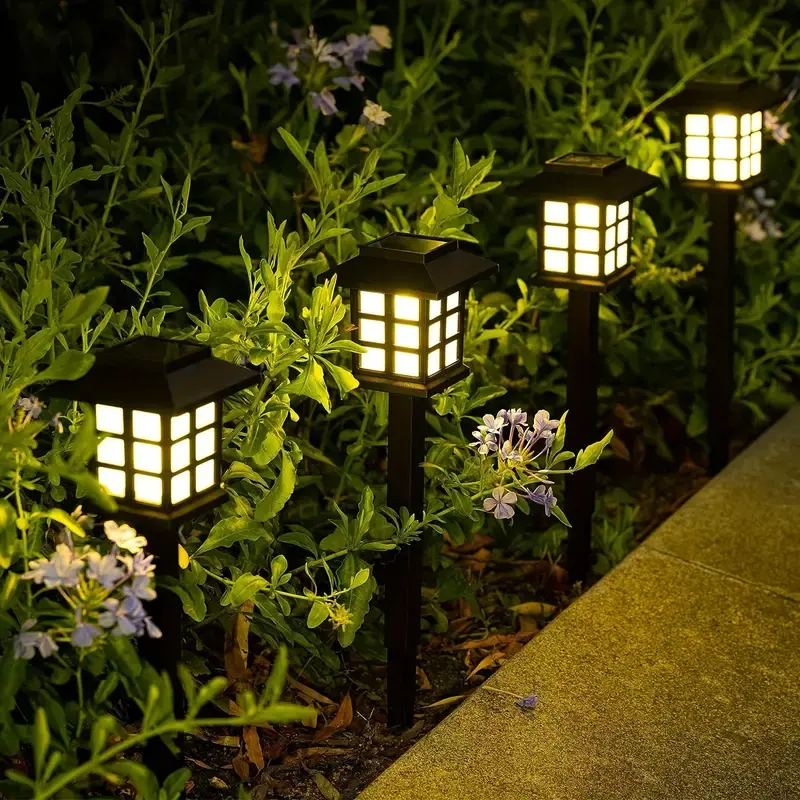 Luces solares de jardín para exteriores Transforme sus caminos Jardín Macizos de flores y unidad Fácil SIN cables Instalar IP65 a prueba de agua