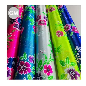 Nylon Satin printing fabric for clothing Nylon organza printed fabric customize print fabric for cloth