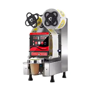 Stainless Steel 95 90 Caliber Bubble Tea Cup Sealer Machine Cheap Cup Sealing Machine Packing