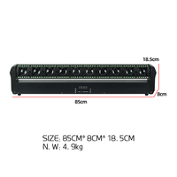 Redsun - Barra de Luces Móvil LED de 400 W, 10 x 40 W, RGBW, 4 en 1, Tira de Píxeles, DMX512, Iluminación Profesional para Escenarios, Conciertos y Eventos