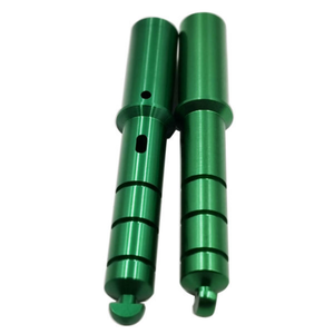 Mecanizado CNC Personalizado de Alta Precisión |   Eje hueco de aluminio anodizado verde, piezas mecánicas de pasador personalizadas OEM - Product Image 3