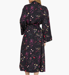 Batas de Baño Largas y Sexys con Estampado Floral Personalizado, Estilo Kimono, Cuello en V, para Mujer, Batas Elegantes de Verano, Batas de Lujo para Mujer, Camisones - Product Image 4