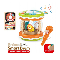 Juguete Educativo para Bebés, Tambor Inteligente Multifuncional, Instrumento Musical con Micrófono, Juguete Sensorial para la Educación Temprana