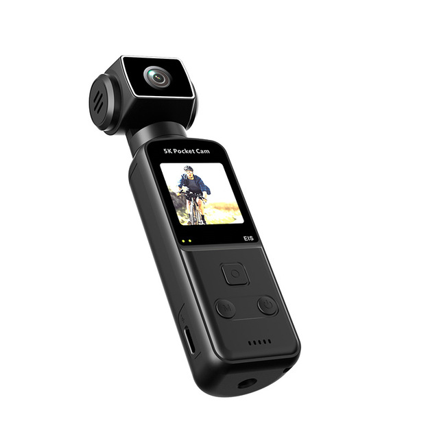 4K Pocket Cam with EIS Stabilization Night Shooting 1-3 Hours Battery Life Non-Touchscreen for Outdoor Sports Action Camera