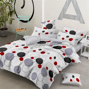 Weifang-Juego de ropa de cama con estampado de poliéster, edredón con cubierta de colchón, fundas de almohada, 4 piezas, venta en línea