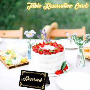 Tentes <span class=keywords><strong>de</strong></span> table pliées personnalisées cartes <span class=keywords><strong>de</strong></span> nom <span class=keywords><strong>de</strong></span> table <span class=keywords><strong>de</strong></span> signe avec bordure en feuille d'or cartes <span class=keywords><strong>de</strong></span> <span class=keywords><strong>place</strong></span> <span class=keywords><strong>de</strong></span> mariage noires - Product Image 6