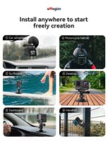 AMagisn Base de montage flexible réglable pour Insta360/DJI/GoPro 1 pouce Base adhésive lavable et réutilisable pour caméra d'action