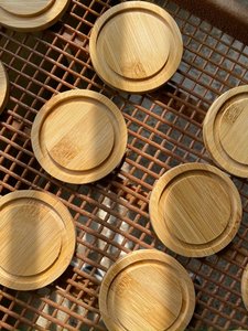 Ensemble de sous-verres en céramique faits à la main, 10 cm, forme irrégulière, écologiques, jetables, style original, sets de table pour les occasions de thé - Product Image 2