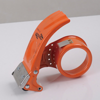 PROSUN Distributeur et coupeur de ruban adhésif en métal robuste orange de 2 pouces avec lames remplaçables, modèle 8050-LS