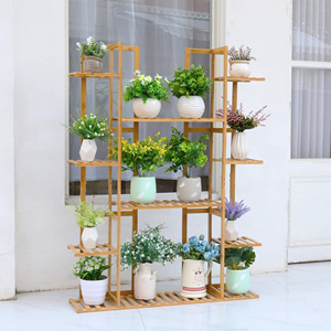 Soporte Elevado de Cinco Niveles para Plantas en Maceta, Ecológico, con Soporte de Bambú, Tipo Vertical, Gran Venta 2024 - Product Image 5