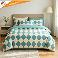 Vente en gros de housses de couette et de taies d'oreiller en microfibre douce de style européen, imprimées de motifs floraux, personnalisées