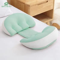 Oreiller de grossesse ergonomique et doux pour le corps entier, pour femmes enceintes, pour dormir sur le côté, soulagement du dos et des hanches