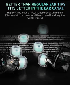 KBEAR KT02 Écouteurs de remplacement en <span class=keywords><strong>silicone</strong></span> liquide IEM HiFi Sound Embouts d'oreille 4 paires XS S M L pour KZ ZST ZS10 <span class=keywords><strong>PRO</strong></span> ZS10 <span class=keywords><strong>PRO</strong></span> X AS10 - Product Image 4