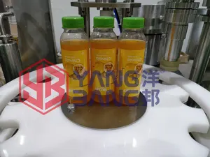 YB-YG8 पूर्ण स्वचालित बॉटम कार्बोनेटेड नरम पेय बीयर ग्लास बोतल पेय ऊर्जा रस भरने मशीन उत्पादन लाइन