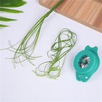 Recién llegado, utensilios de cocina para cebollas verdes, cebolletas, apio, 12 cuchillas, trituradora de cortador de cebolla verde de acero inoxidable