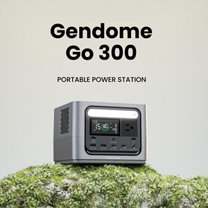 สถานีไฟฟ้าพกพาอัจฉริยะ Gendome สำหรับใช้งานกลางแจ้ง พลังงานแสงอาทิตย์ 288Wh/300W มีจำหน่ายในคลังสินค้าสหรัฐอเมริกา รุ่น Go 300 สินค้าในสต็อกสหรัฐอเมริกา - Product Image 1
