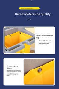<strong>Portable</strong> Multi-Functional Cleaning <strong>Cart</strong> Durable Plastic Simple Style Service <strong>Cart</strong> For Property Mall &amp; Hotel Cleaning Chartering - Product Image 4