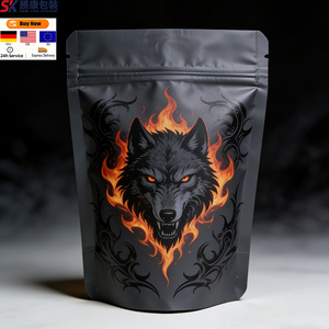 Sachet Doypack Personnalisable Dernier Modèle 3.5g 7g 14g en Film Polyester pour Emballage Alimentaire, Anti-odeur pour Salades, Refermable avec Fermeture Zip - Product Image 1