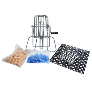 Set da Gioco Deluxe con <span class=keywords><strong>Tombola</strong></span>, Bingo, Ludo Alcolico e Gabbia Girevole in Acciaio - Product Image 5