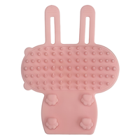 Brosse de toilettage en silicone pour chiens et chats, peigne de massage en caoutchouc souple pour la perte de poils et le bain, outil de démêlage doux