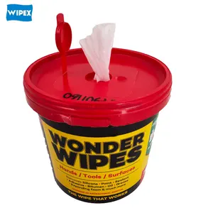 Barrel Pack Heavy Duty Industrial Oil Cleaning Wipes All-purpose Hand Clean Cloth Industrial Wet Wipes