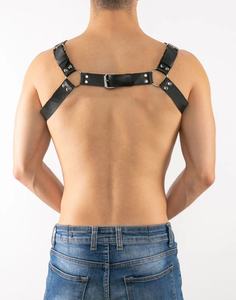 <span class=keywords><strong>Harness</strong></span> Kulit PU untuk Pria Gay, Dapat Disesuaikan, Dekorasi Stud, Pakaian BDSM, Pakaian Fetish, Kostum Erotis, Lingerie Bondage untuk Pria - Product Image 4
