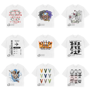 เสื้อยืดสตรีทแวร์ทรงบ็อกซี่ฟิตสำหรับผู้ชาย ผ้าหนา 28 GSM 100% คอตตอน วินเทจ แอซิดวอช สกรีนโลโก้ได้ เสื้อยืดเปล่าเรียบๆ สำหรับผู้ชาย ขายส่ง - Product Image 1