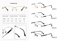 Monture de lunettes à monture complète en titane pur, lunettes optiques sur ordonnance, 16g, légères, verres transparents, durables, pour adultes