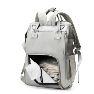 <span class=keywords><strong>Borsa</strong></span> Fasciatoio Zaino Grande Capacità per Mamme con Organizer per la Cura del Bambino e <span class=keywords><strong>Borsa</strong></span> Staccabile Rotonda - Product Image 2